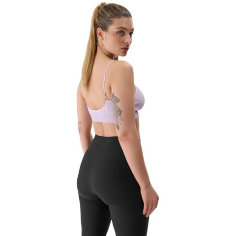 Stanik sportowy 4F F121 jasny fiolet 4FWSS24USBAF121 52S 4F