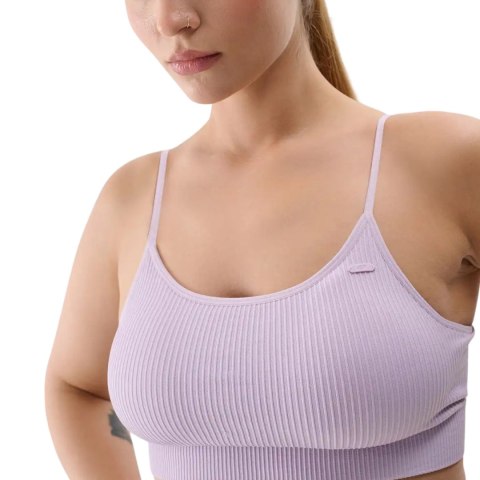 Stanik sportowy 4F F121 jasny fiolet 4FWSS24USBAF121 52S 4F