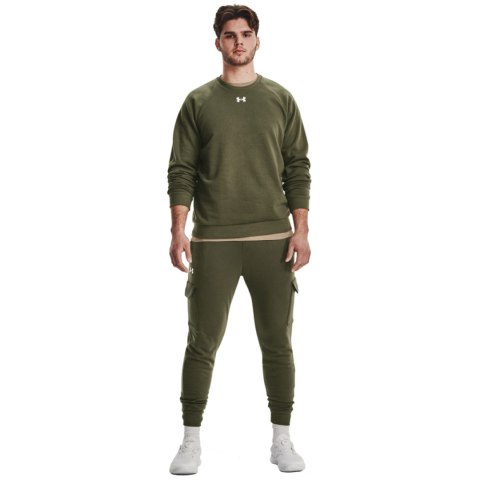 Bluza męska Under Armour Rival Fleece Crew khaki 1379755 390 Under Armour