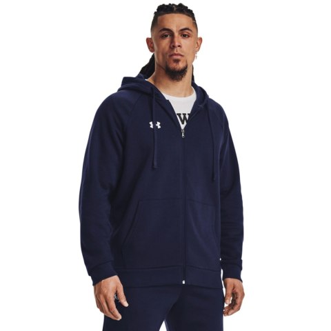 Bluza męska Under Armour Rival Fleece FZ Hoodie granatowa 1379767 410 Under Armour