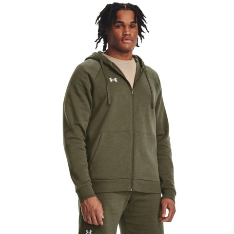 Bluza męska Under Armour Rival Fleece FZ Hoodie khaki 1379767 390 Under Armour