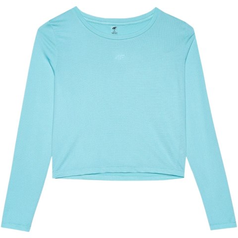 Koszulka damska longsleeve 4F F218 niebieska 4FWSS24TFLOF218 33S 4F