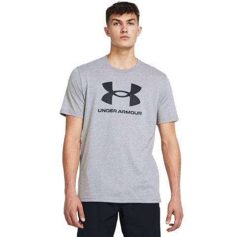 Koszulka męska Under Armour Sportstyle Logo szara 1382911 035 Under Armour