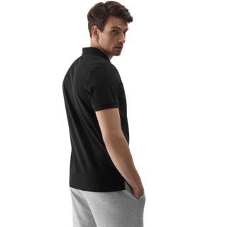 Koszulka męska polo 4F M129 głęboka czerń 4FWSS24TPTSM129 20S 4F