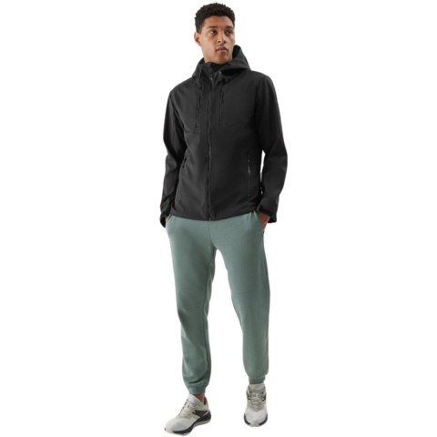 Kurtka męska softshell 4F M224 głęboka czerń 4FWSS24TSOFM224 20S 4F