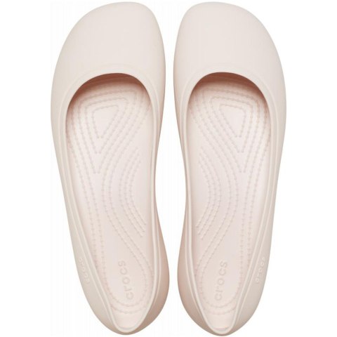 Buty damskie Crocs Brooklyn Flat beżowe 209384 6UR Crocs