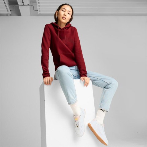 Bluza damska Puma Ess+ Logo LAB Hoodie FL bordowa 682987 13 Puma