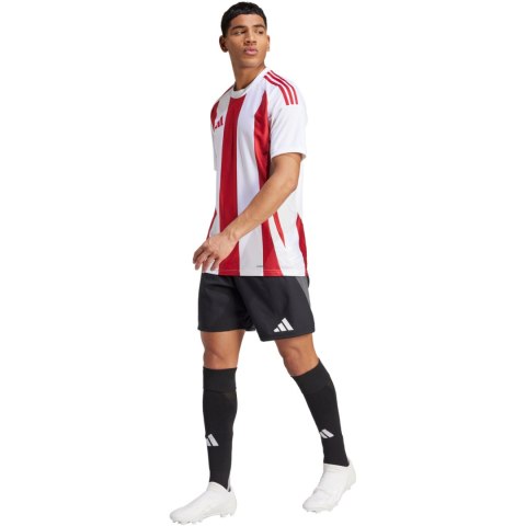 Koszulka męska adidas Striped 24 Jersey biało-czerwona IW2142 Adidas teamwear