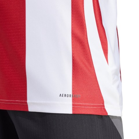 Koszulka męska adidas Striped 24 Jersey biało-czerwona IW2142 Adidas teamwear