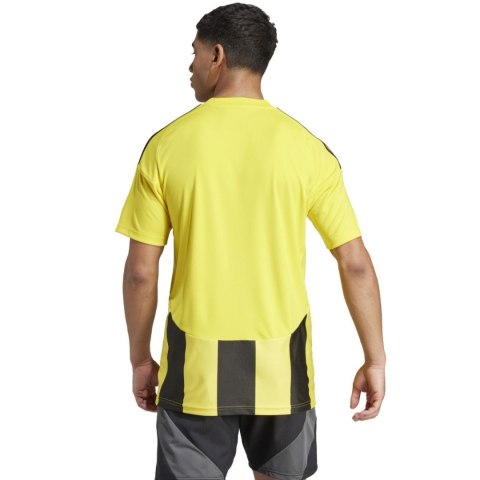 Koszulka męska adidas Striped 24 Jersey żółto-czarna IW2146 Adidas teamwear