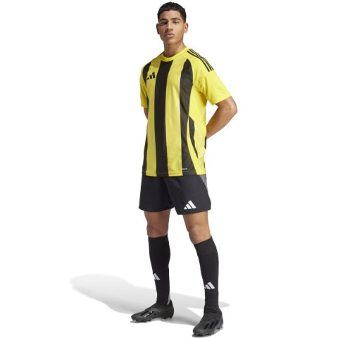 Koszulka męska adidas Striped 24 Jersey żółto-czarna IW2146 Adidas teamwear