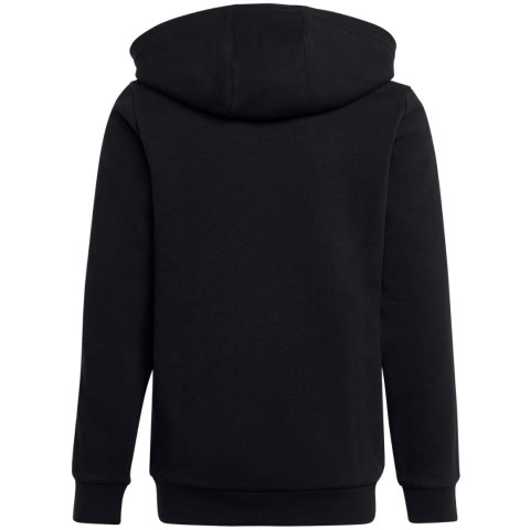Bluza dla dzieci adidas Essentials 3-Stripes Fleece Full-Zip Hoodie czarna HR6331 Adidas