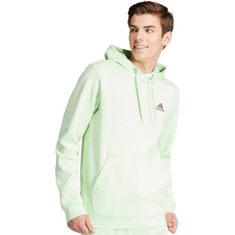 Bluza męska adidas Essentials Fleece Hoodie zielona IN0327 Adidas