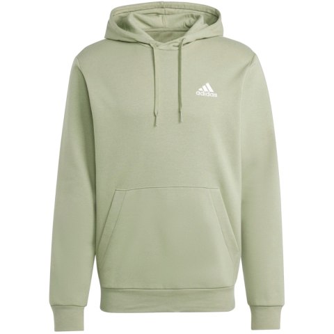 Bluza męska adidas Essentials Fleece Hoodie zielona JJ4662 Adidas