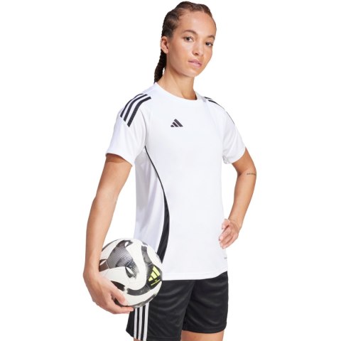 Koszulka damska adidas Tiro 24 Jersey biało-czarna IS1024 Adidas teamwear