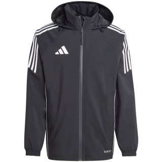 Kurtka męska adidas Tiro 24 Rain czarno-biała IJ7390 Adidas teamwear
