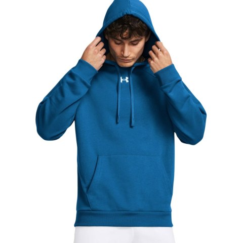 Bluza męska Under Armour Rival Fleece Hoodie niebieska 1379757 406 Under Armour