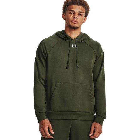 Bluza męska Under Armour Rival Fleece Hoodie oliwkowa 1379757 390 Under Armour