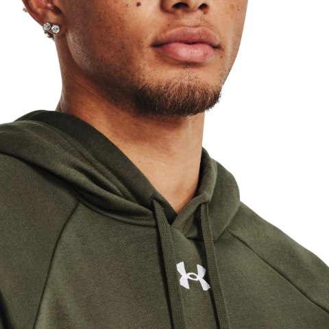Bluza męska Under Armour Rival Fleece Hoodie oliwkowa 1379757 390 Under Armour