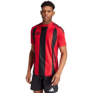 Koszulka męska adidas Striped 24 Jersey czerwono-czarna IW4556 Adidas teamwear