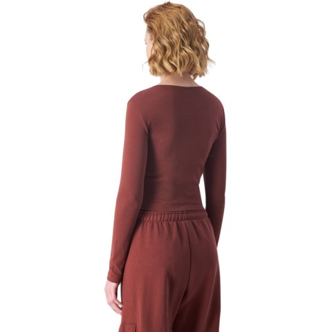 Koszulka damska Champion Crewneck Croptop brązowa 117435 MS524 Champion