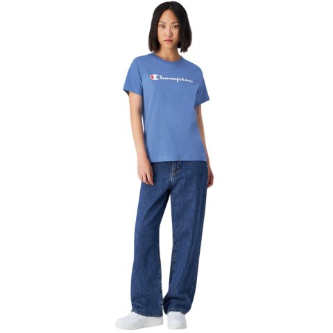 Koszulka damska Champion SS Tee niebieska 117534 BS099 Champion