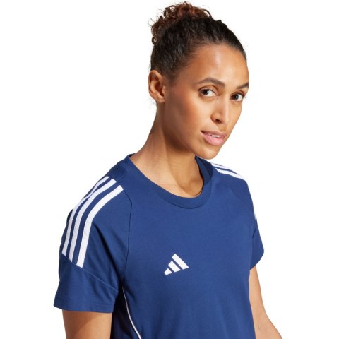 Koszulka damska adidas Tiro 24 Sweat niebiesko-biała IR9354 Adidas teamwear