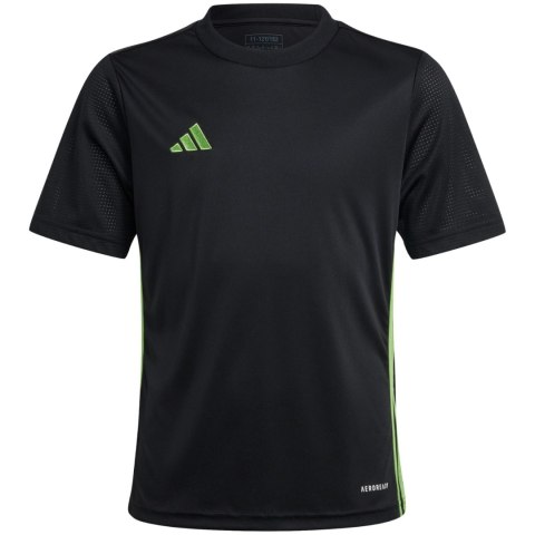 Koszulka dla dzieci adidas Tabela 23 Jersey czarno-limonkowa JJ1155 Adidas teamwear