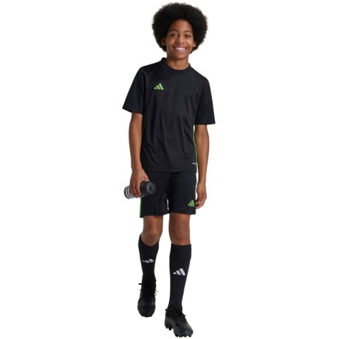 Koszulka dla dzieci adidas Tabela 23 Jersey czarno-limonkowa JJ1155 Adidas teamwear