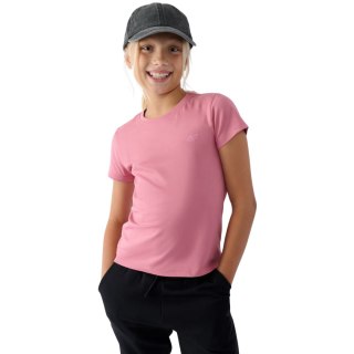 Koszulka dla dziewczynki 4F F1658 jasny róż 4FJWMM00TTSHF1658 56S 4F