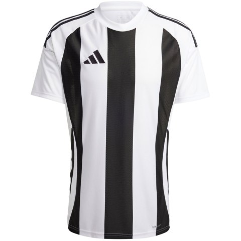 Koszulka męska adidas Striped 24 Jersey biało-czarna IW2143 Adidas teamwear