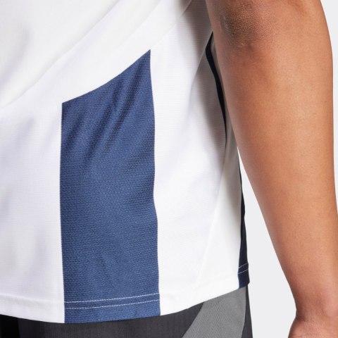 Koszulka męska adidas Striped 24 Jersey biało-niebieska IW4554 Adidas teamwear