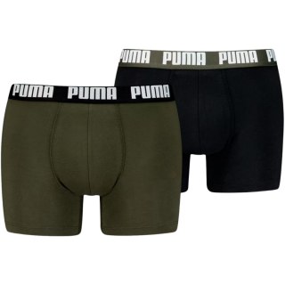 Bokserki męskie Puma Everyday Basic 2p zielone, czarne 938320 11 Puma