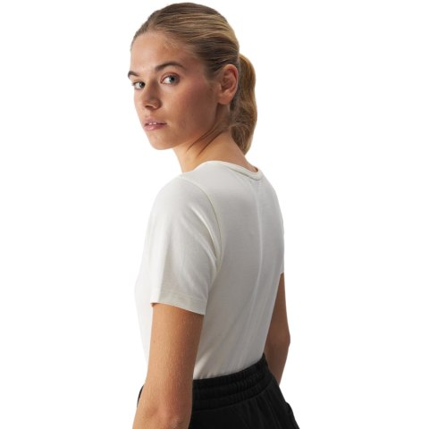 Koszulka damska 4F F1649 kremowa 4FWAW24TTSHF1649 12S 4F