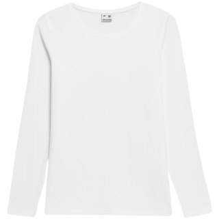Koszulka damska Longsleeve 4F F376 biała 4FWMM00TLONF376 10S 4F