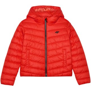 Kurtka pikowana dla chłopca 4F M460 pomarańczowa 4FJWAW24TDJAM460 70S 4F