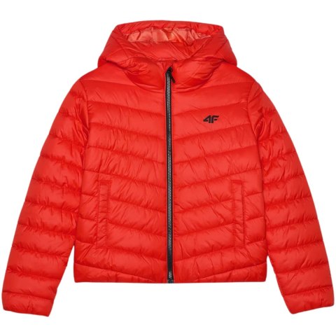 Kurtka pikowana dla chłopca 4F M460 pomarańczowa 4FJWAW24TDJAM460 70S 4F