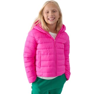 Kurtka pikowana dla dziewczynki 4F F449 fuksja 4FJWAW24TDJAF449 55S 4F