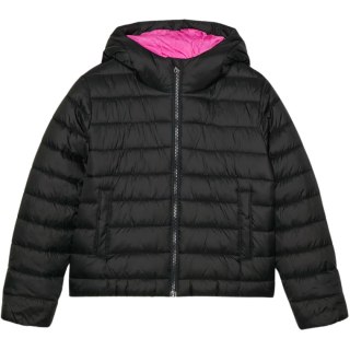 Kurtka pikowana dla dziewczynki 4F F449 głęboka czerń 4FJWAW24TDJAF449 20S 4F