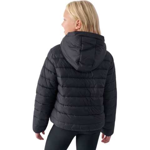 Kurtka pikowana dla dziewczynki 4F F449 głęboka czerń 4FJWAW24TDJAF449 20S 4F