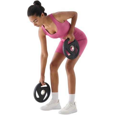 Legginsy damskie krótkie 4F F012 ciemny róż 4FWAW24TFSTF012 53S 4F