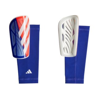 Ochraniacze piłkarskie adidas Tiro League niebiesko-pomarańczowo-białe IW3789 Adidas teamwear