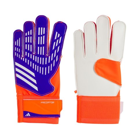 Rękawice bramkarskie dla dzieci adidas Predator Training Goalkeeper fioletowo-pomarańczowe IX3872 Adidas teamwear