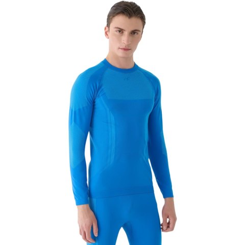 Koszulka termoaktywna męska 4F M165 niebieska 4FWAW24USEAM165 33S 4F