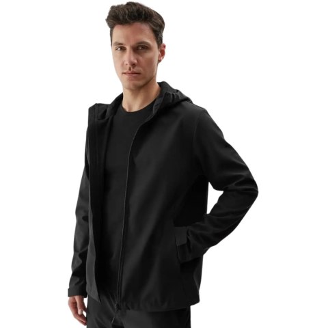 Kurtka męska softshell 4F M283 głęboka czerń 4FWAW24TSOFM283 20S 4F