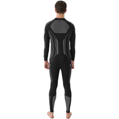 Legginsy termoaktywne męskie 4F M166 głęboka czerń 4FWAW24USEAM166 20S 4F