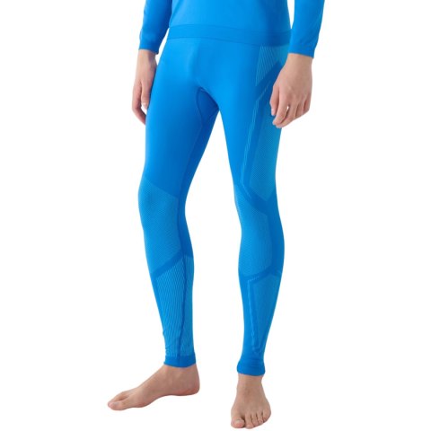 Legginsy termoaktywne męskie 4F M166 niebieskie 4FWAW24USEAM166 33S 4F