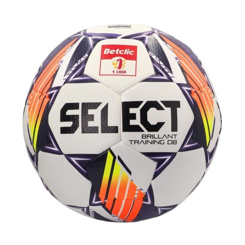 Piłka nożna Select Brillant Training DB Betclic 1 Liga v24 biało-pomarańczowo-fioletowa 18763 Select