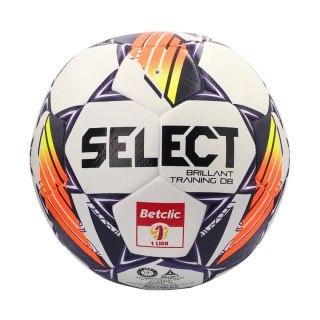 Piłka nożna Select Brillant Training DB Betclic 1 Liga v24 biało-pomarańczowo-fioletowa 18763 Select