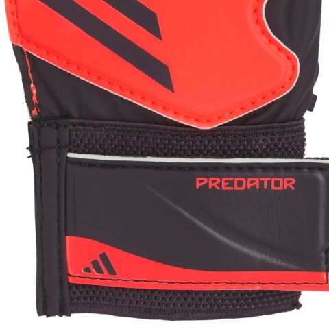 Rękawice bramkarskie dla dzieci adidas Predator Training Goalkeeper czerwono-czarne IX3873 Adidas teamwear